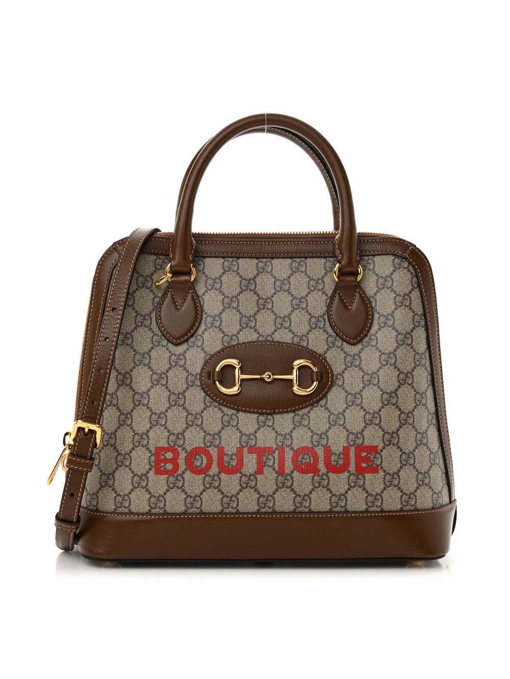 RARE VINTAGE GUCCI GG Supreme Monogram Azalea Calfskin Boutique Horsebit 1955
